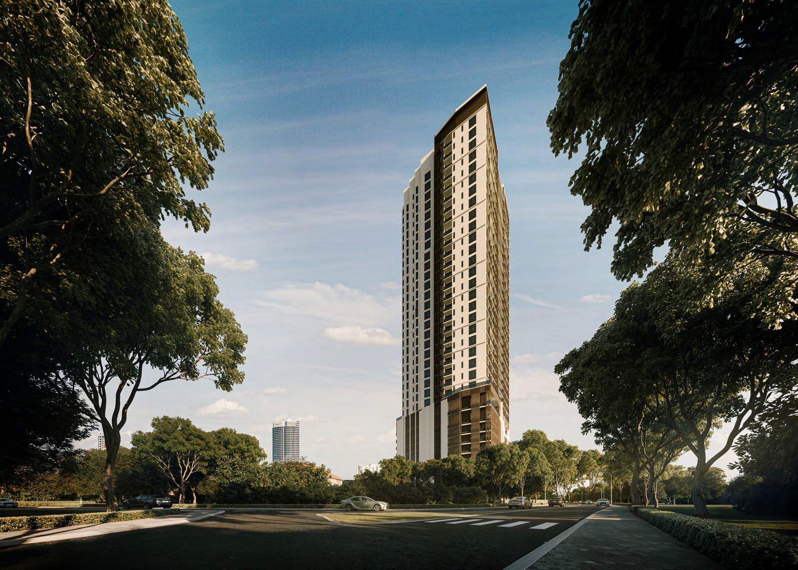 Cantonment Residence tower facade, artist's impression